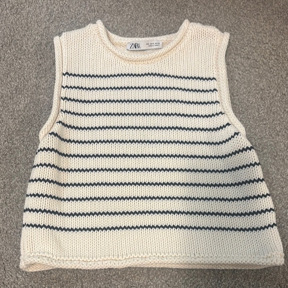 Zara striped knit tank
